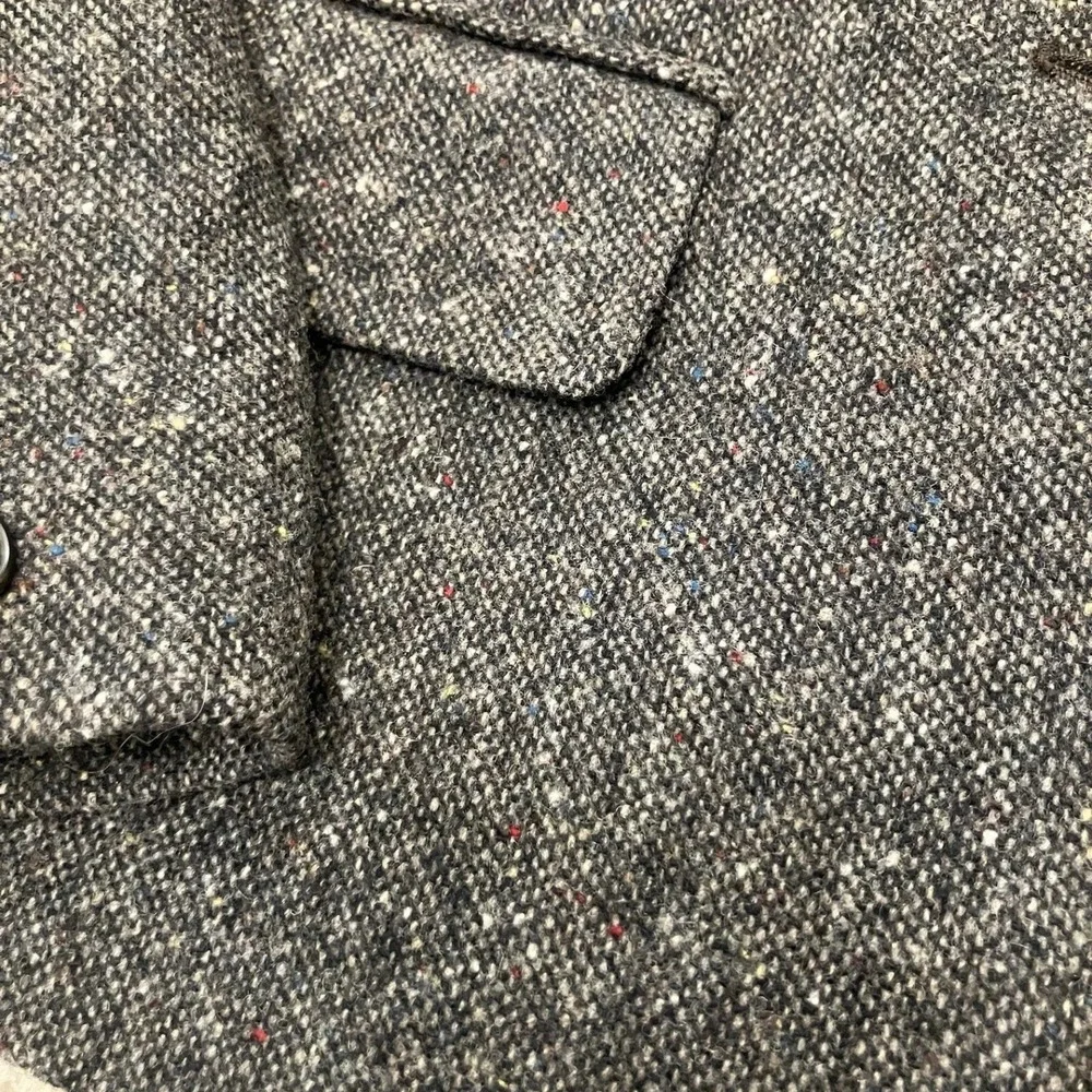 Vtg Donnybrook Alanni 10 Brown Colorful Tweed Wool Blazer Academic Office Jacket